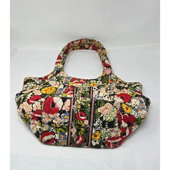 Vera Bradley Side by Side In Retired Poppy Fields Shoulder Bag Hobo Handbag - Picture 10 of 10